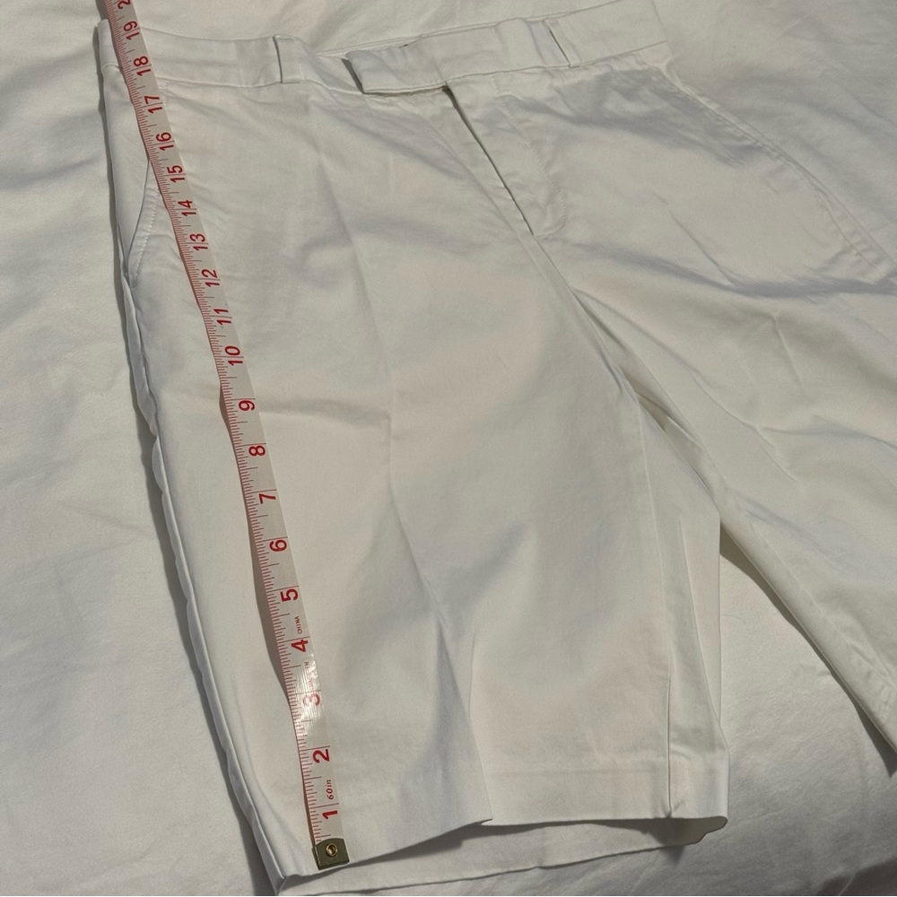 New! Banana Republic White Bermuda Shorts 🩳 Size: 6 - Picture 5 of 7